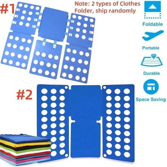 Wonderfold Magic Cloths Folding Board Laundry T Shirt‎ Fast Fold Flip For Adult - Picture 2 of 5